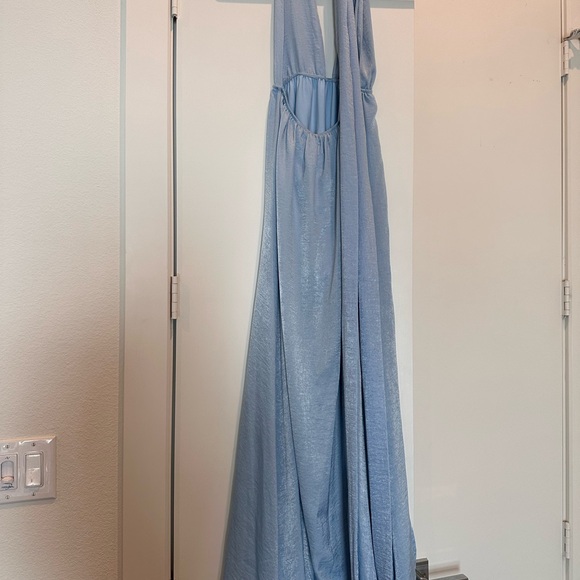 REVOLVE Light Blue Plunging V-Neck Maxi Dress - Picture 6 of 6